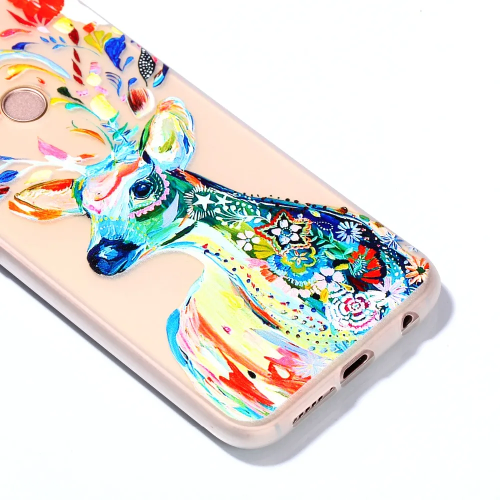 Роскошные 3D Световой чехол для huawei P20 Lite кремния сотовый телефон Обложка милый