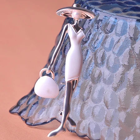 Модная женская брошь для сумок Funmor корсажная Высококачественная красная