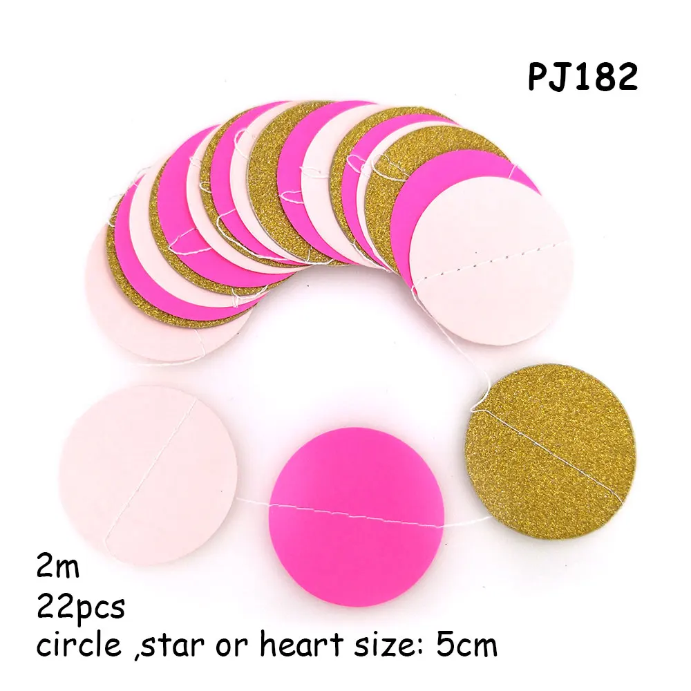 PJ182 rose shny gold С днем рождения, на день рождения, вечерние украшения, конфетти для взрослых, для девочек, Корона и сердце, Бумажная гирлянда - Цвет: PJ182 rose shny gold