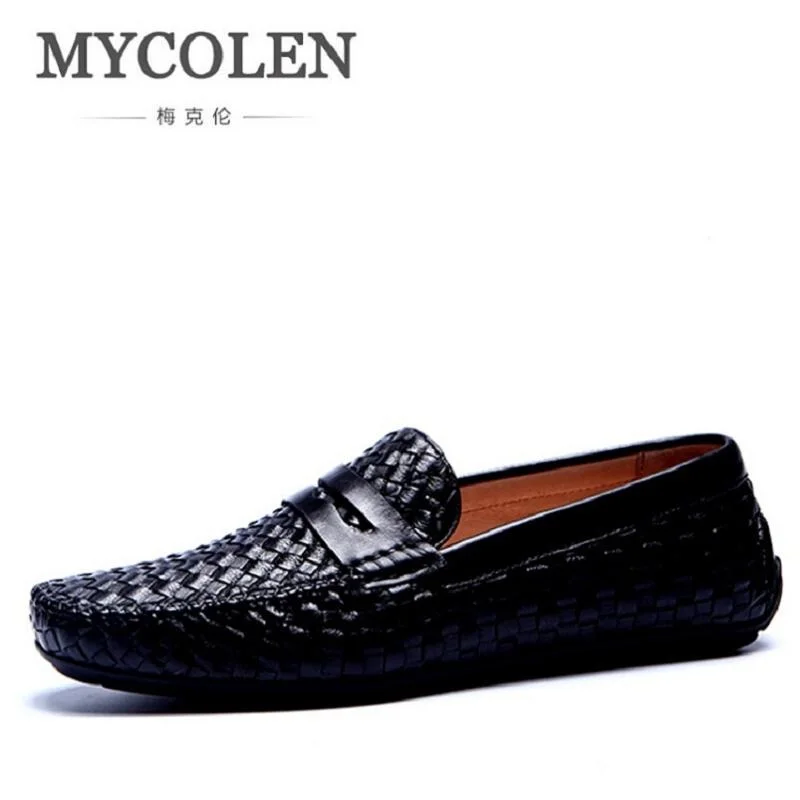 MYCOLEN/Мужская Летняя обувь повседневные кожаные итальянские модные лоферы