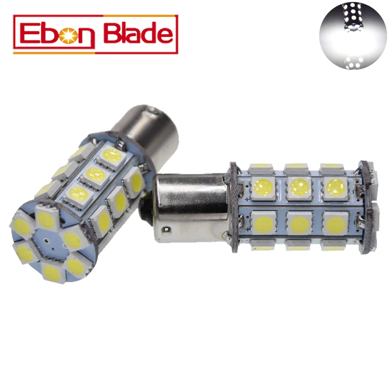 2 шт. 1156 P21W 382 27 SMD светодиодный BA15S задний стоп сигнал лампа для автомобиля белый