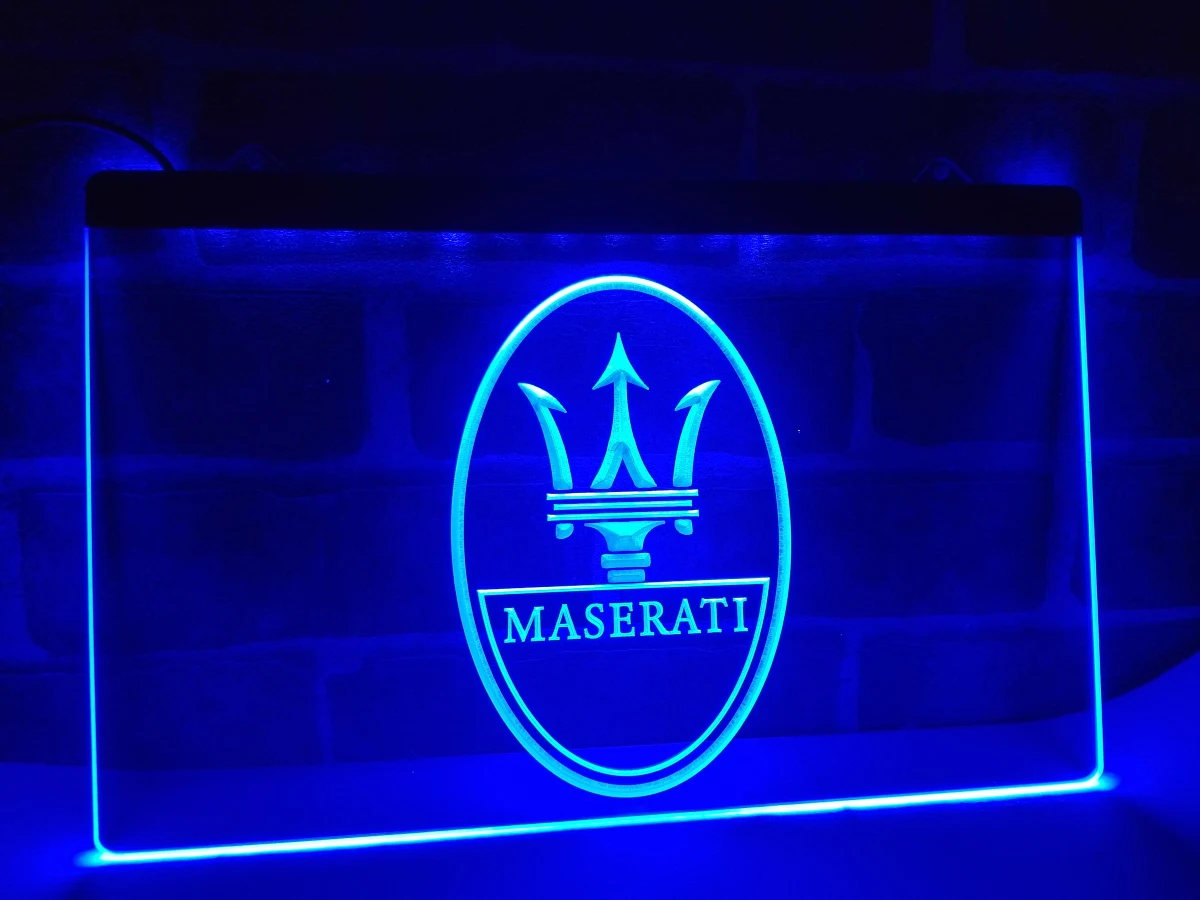 LG139-услуги по ремонту автомобилей Maserati вывеска подсветка для украшения дома | Дом