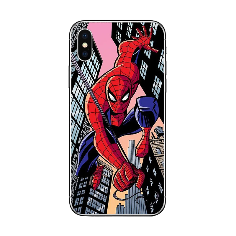 ciciber Phone Cases for IPhone 7 8 6 6s Plus SE 5s X Xs XR XS Max Soft TPU Back Cover 11 Pro Marvel The Avengers |