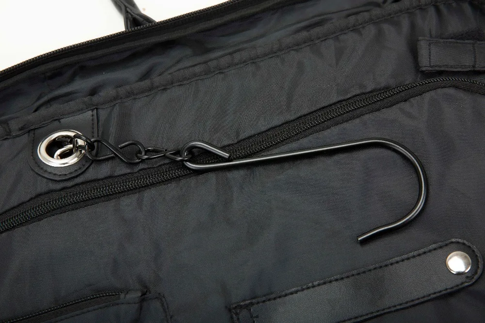 BAGSMART Водонепроницаемый черный нейлон Гар Для мужчин t сумка с ручкой легкий костюм сумка Бизнес Для мужчин дорожные сумки для костюмы