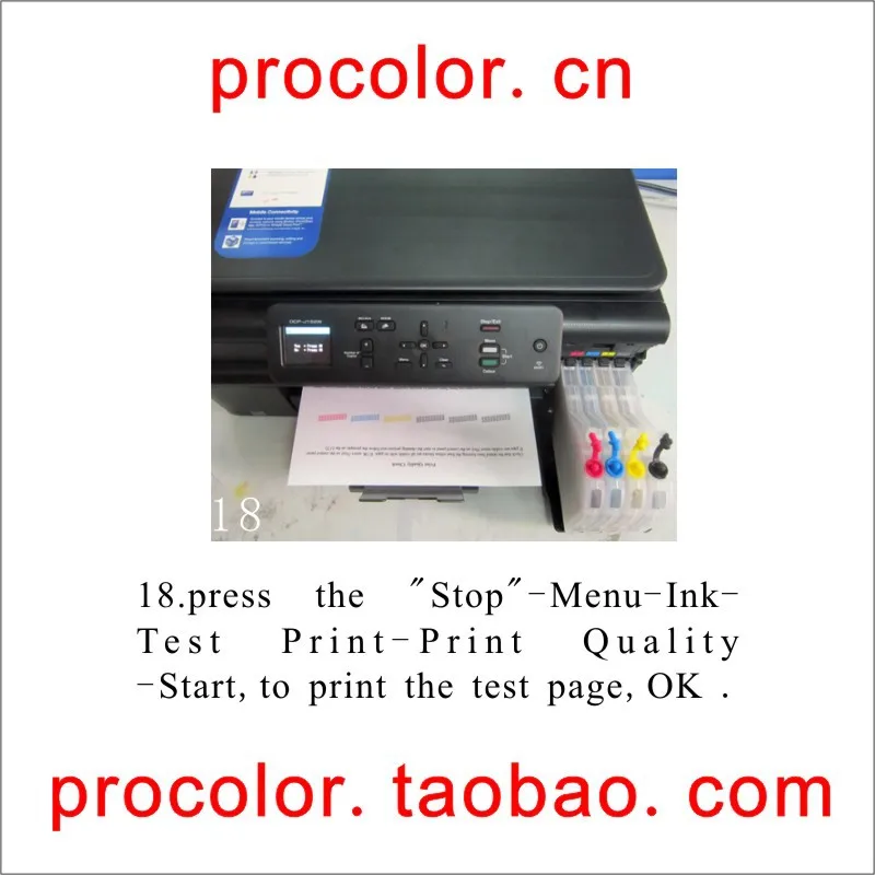 PROCOLOR длинные заправка струйных картриджей LC133 LC135 LC137 для BROTHER