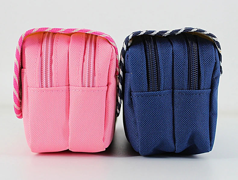 На двойной молнии для карандашей, CasesBag, карандаши, портативные студенческие канцелярские принадлежности, сумка для хранения карандашей, для школы, офисные принадлежности, для мальчиков и девочек, мультфильм