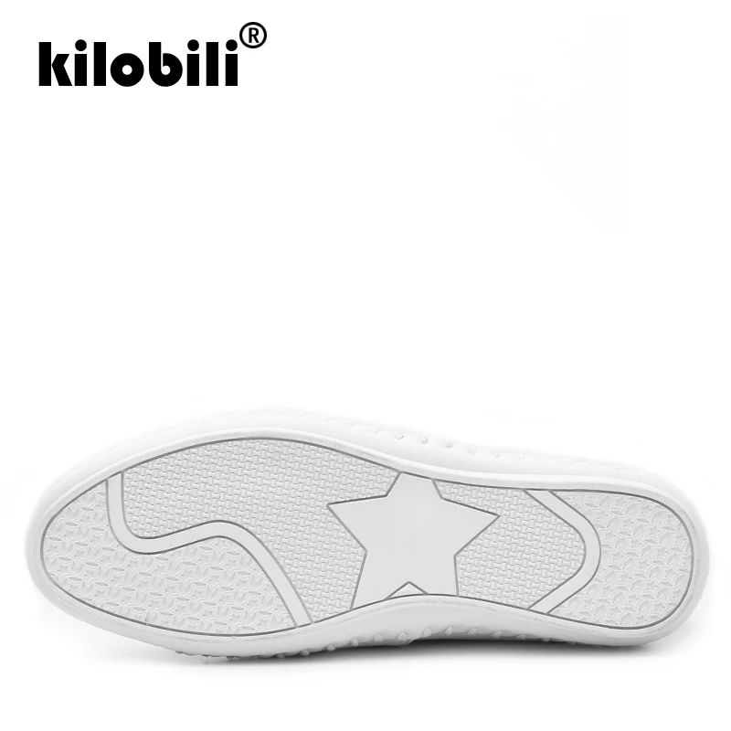 kilobili 2019 Spring Women Ballet Flats Casual Flat Shoes Genuine Leather Oxford Ladies White Slip On Loafers Boat | Обувь