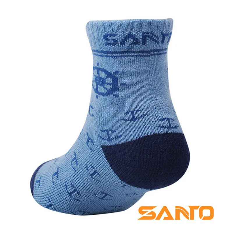 Детские спортивные носки (2 пары/Лот) Santa S073/S074 теплые детские из 50% Мериносовой