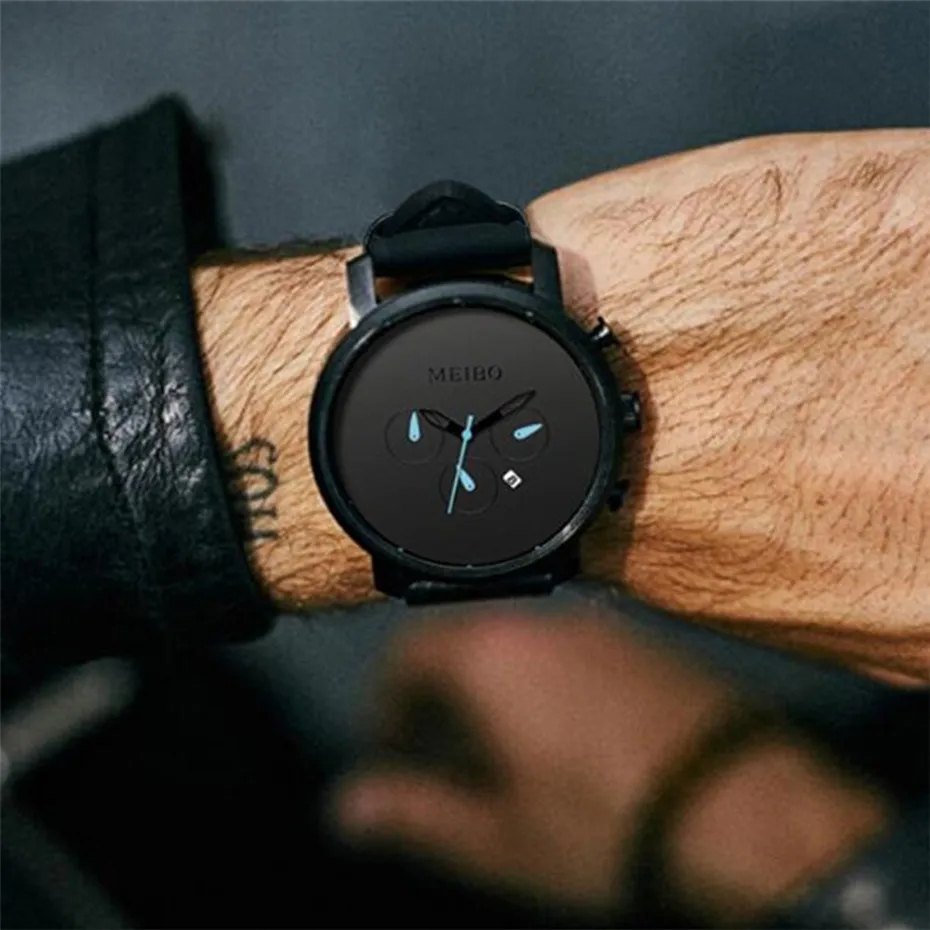 

Luxury Wallet Wristwatches Gift Set Men's Watches Quartz Movement High Quality Leather Purse Present Sets