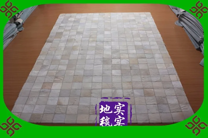 

free shipping 100% natural genuine cowhide leather rugs for sale