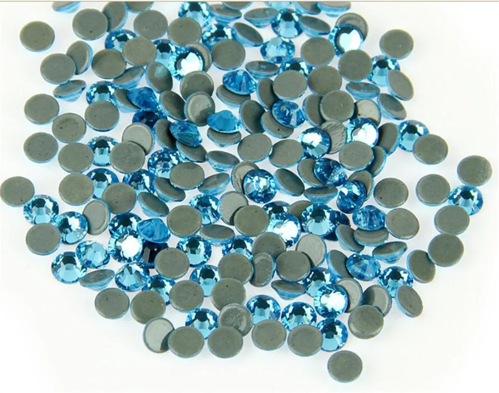 MHS.SUN SS20 SS30 Aquamarine Blue DMC Crystal Rhinestones DIY Loose Stones Glue HotFix Rhinestone For Garment Decoration | Дом и сад