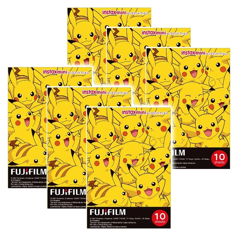 Fujifilm Instax Mini Pokemon Instant 60 пленка для Fuji 7 s 8 25 50 s 70 90& SP-1, 2 принтера