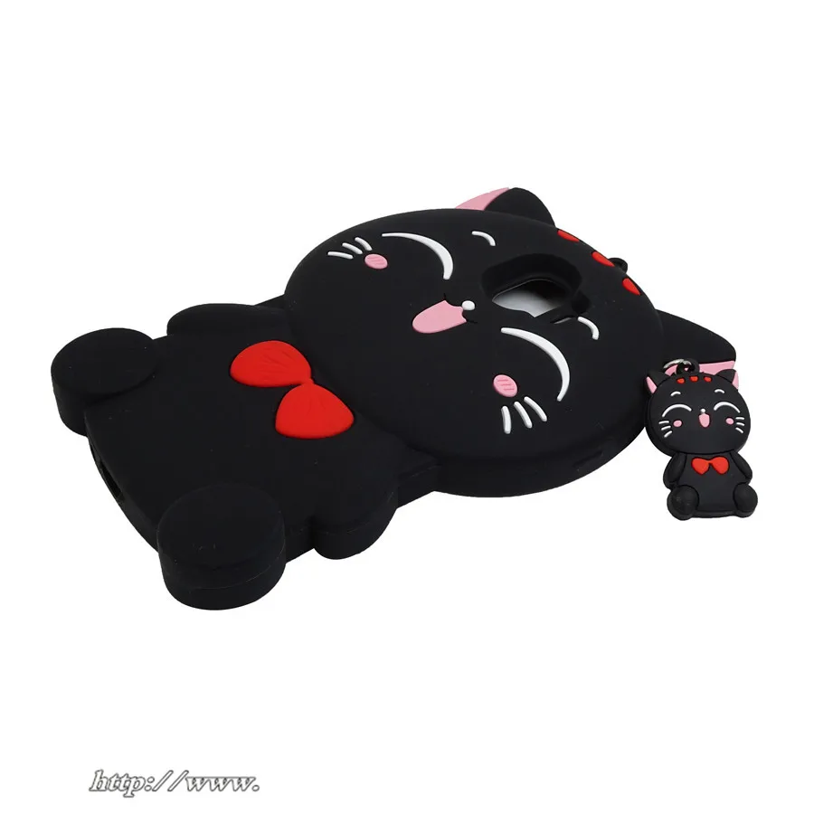 3D с изображением из мультфильма Lucky Cat и силикона откидной крышкой для samsung Galaxy J2 Pro