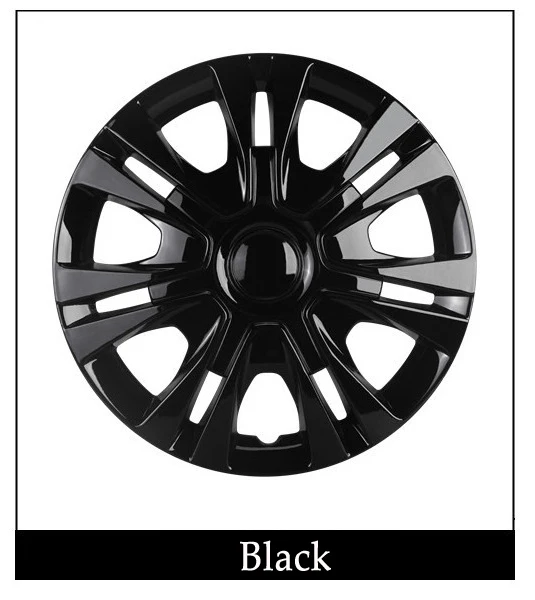 OHANEE Hubcap 14 дюймов автомобиля железные колпачки колеса чехол Крышка Ступицы Авто Ремонт Аксессуары(2 шт - Цвет: Черный