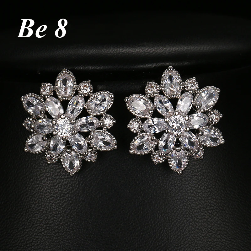 

Be8 Brand Flower Shape Crystal Stud Earrings for Women Trendy Jewelry Travel Party Show Brincos Pendientes Brinco Feminino E-226