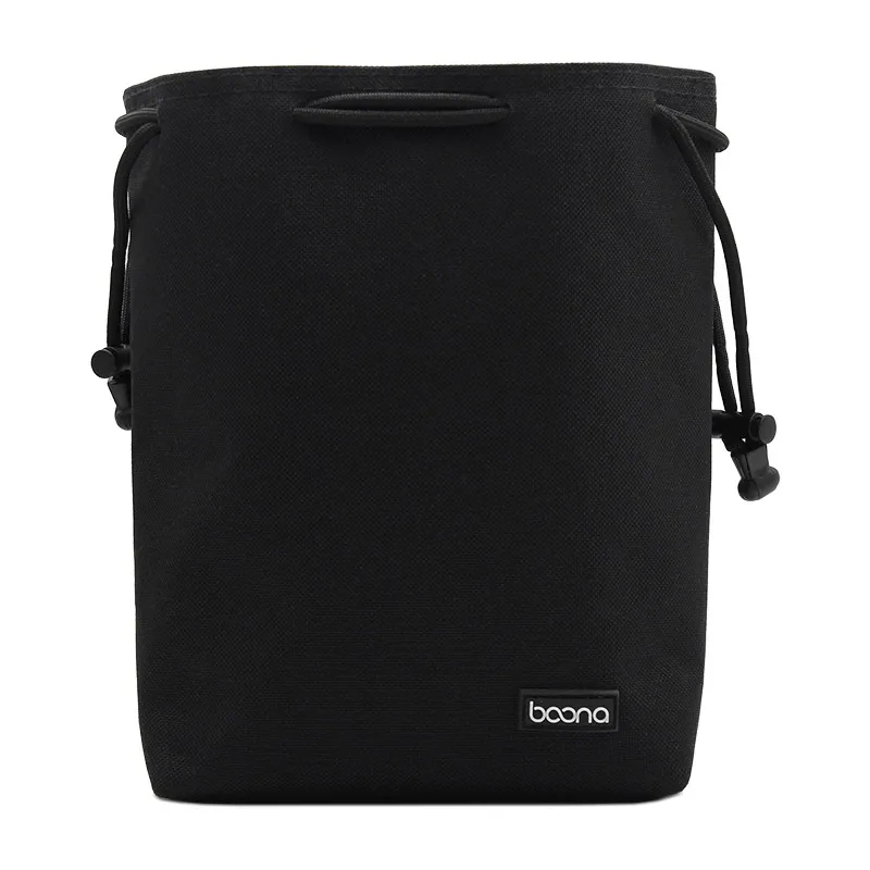 camera square blackM Boona водонепроницаемый бархатный защитный чехол для камеры и объектива чехол на шнурке для DSLR Nikon Canon sony Pentax чехол для камеры и объектива - Цвет: camera square blackM
