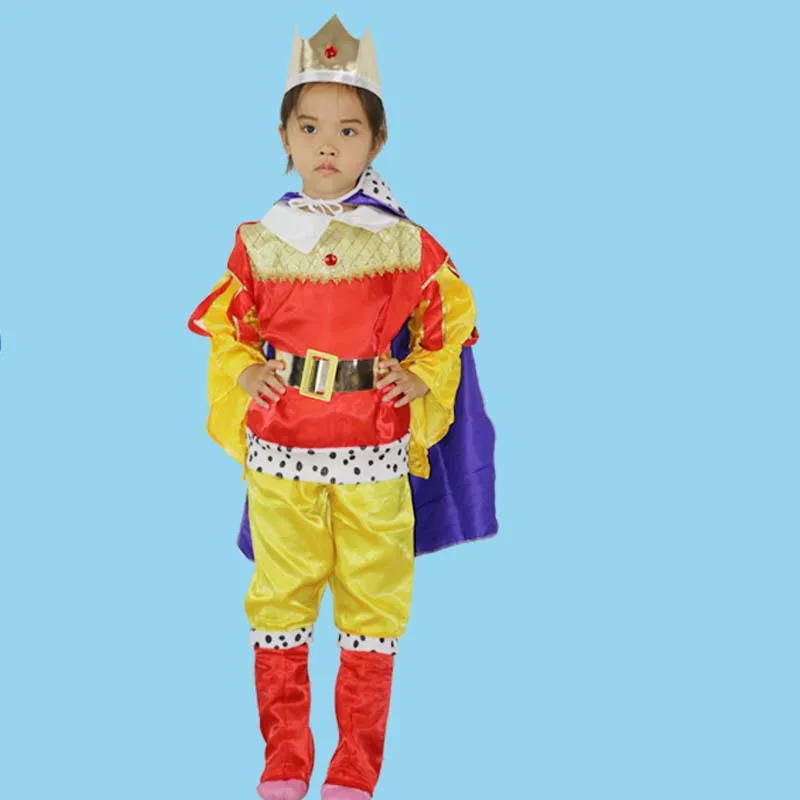 Halloween Arab Cosplay kids Prince Costume Children King Costumes Boys European royalty clothing Purim Festival Christmas | Тематическая