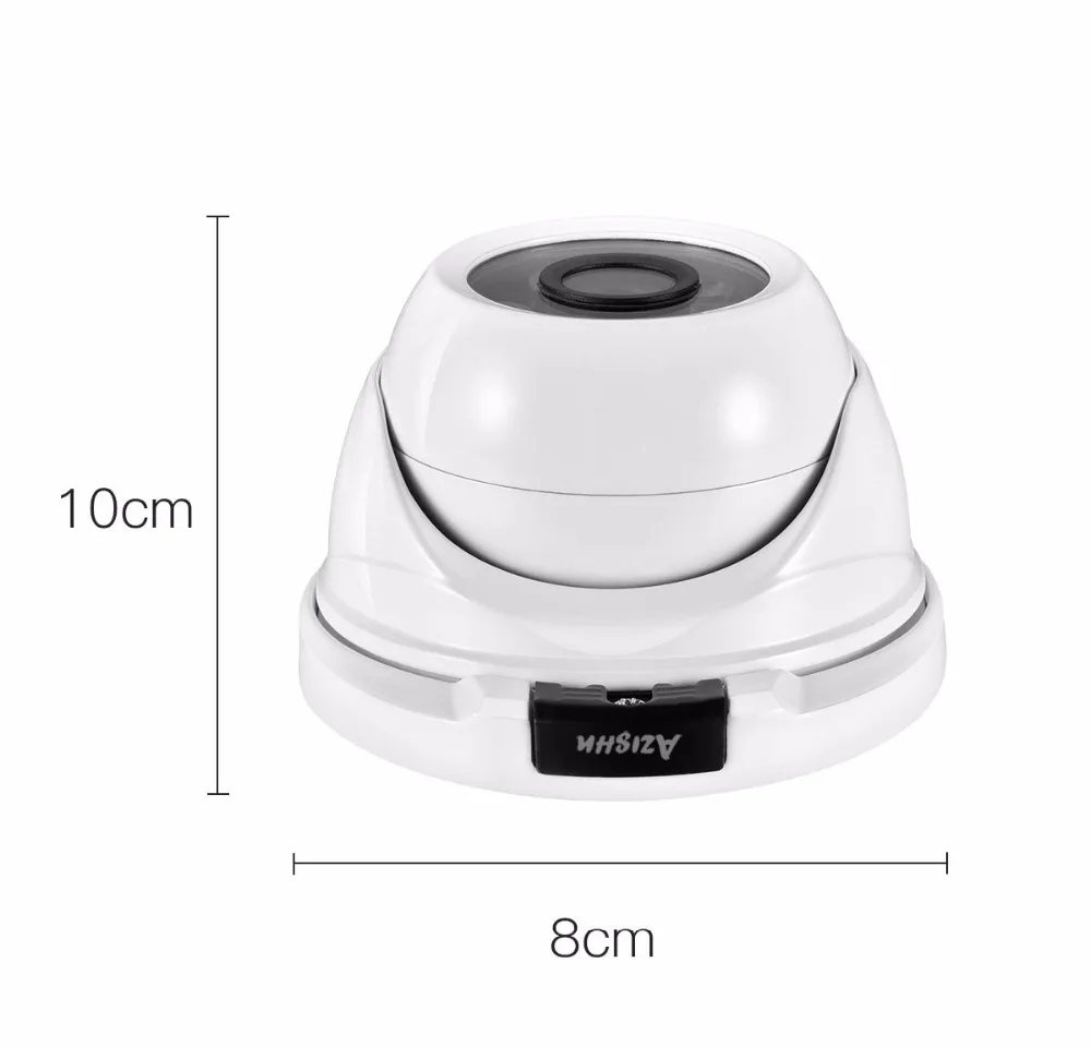 AZISHN PoE IP камера 1080P HD 2.0MP ИК ночного видения 2 8 мм объектив Ourdoor/Внутренняя