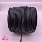 Новинка, 5 ярдовпартия, 3 мм плоский плетеный шнур из искусственной замши, Корейский Бархатный кожаный браслет ручной работы с бусинами, Ювелирная цепочка #20