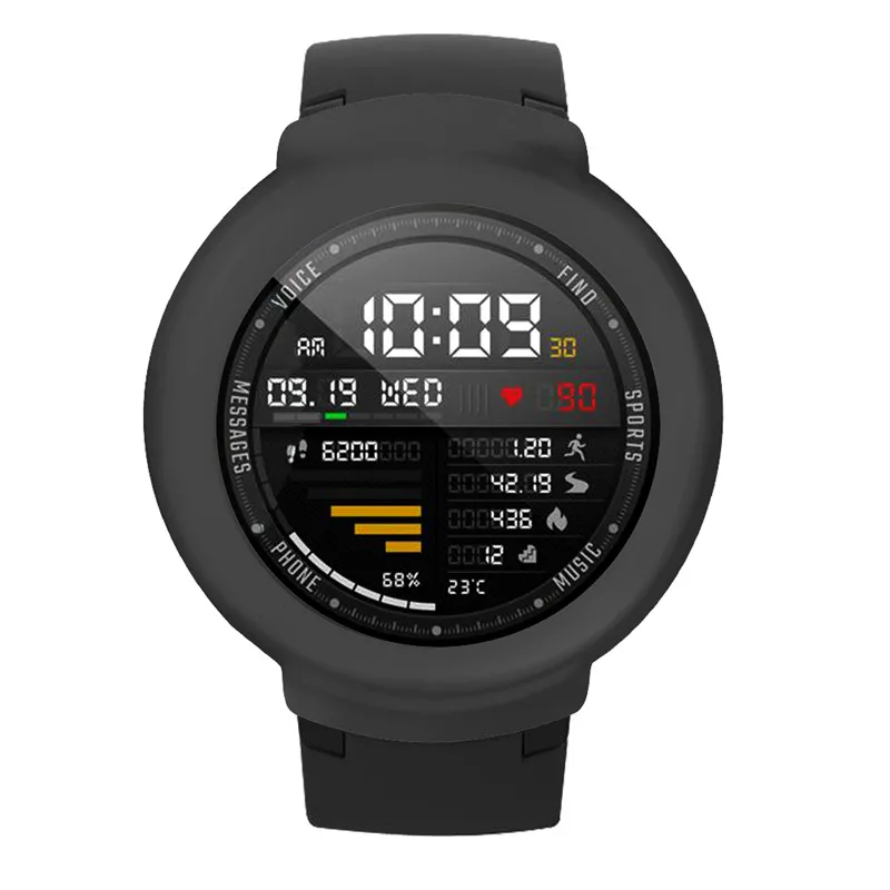 3в1 Huami amazfit 3 verge чехол для смарт-часов Браслет Силиконовый мягкий+ USB зарядное устройство кабель док-станция зарядка+ стекло Защита экрана