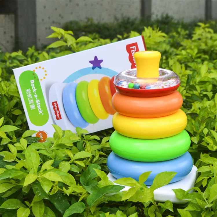 Платье с радугой для маленьких круг детская Укладка кольцо стакан головоломки