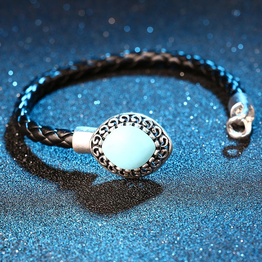 Новые турецкие Синие Ювелирные изделия винтажные очаровательные плетеные