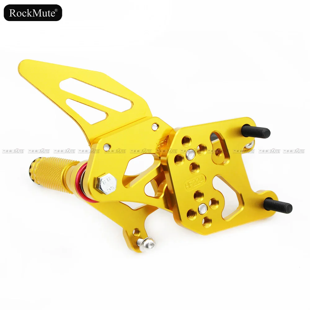 Подножки для мотоцикла для Honda CBR 600RR CBR600RR 2007- ЧПУ Регулируемая подножка рычаг переключения передач тормозной педальные подложки для ног сзади комплект