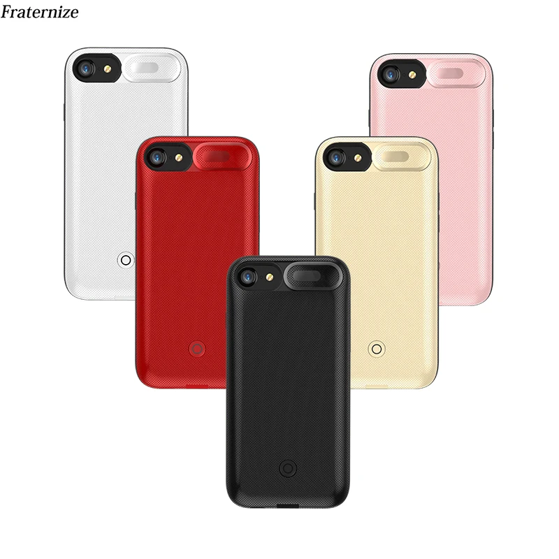 3000/4200 мАч Тонкий силиконовый чехол для зарядного устройства iPhone 7 8 6 s Plus внешний