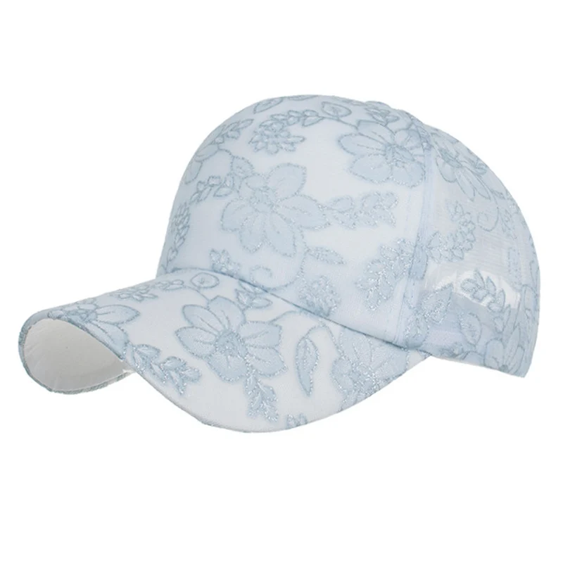 F & U Новый Для женщин шляпа Кепки Кружева цветочные Регулируемый Casquet женский