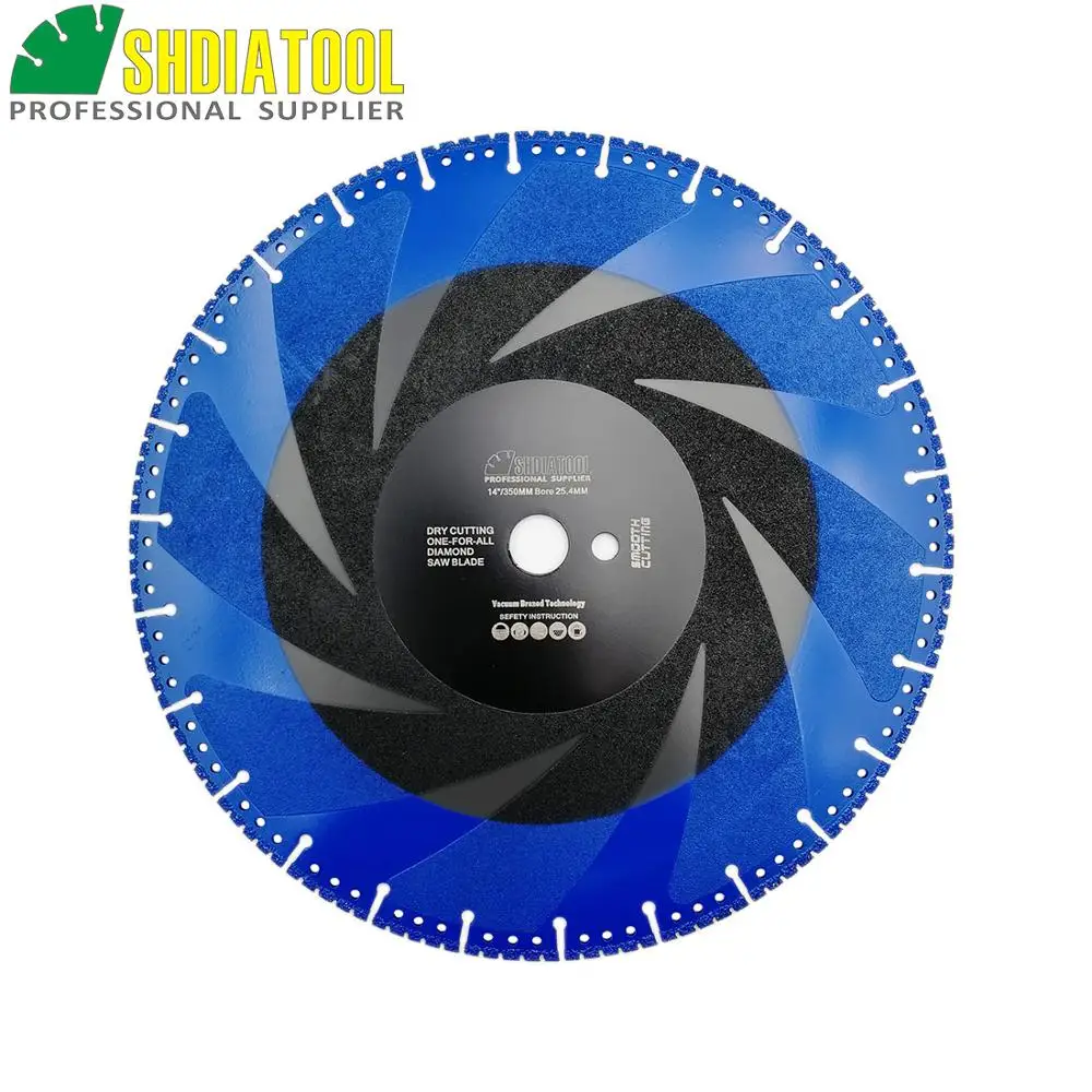 DIATOOL 1pc 350mm Vacuum Brazed Diamond Blade For All Purpose 14