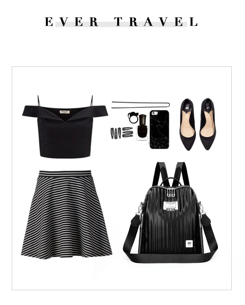 Рюкзак для женщин Новая мода Дикий Рюкзак Мягкая кожа вертикальные складки досуг путешествия многофункциональная сумка большой емкости t