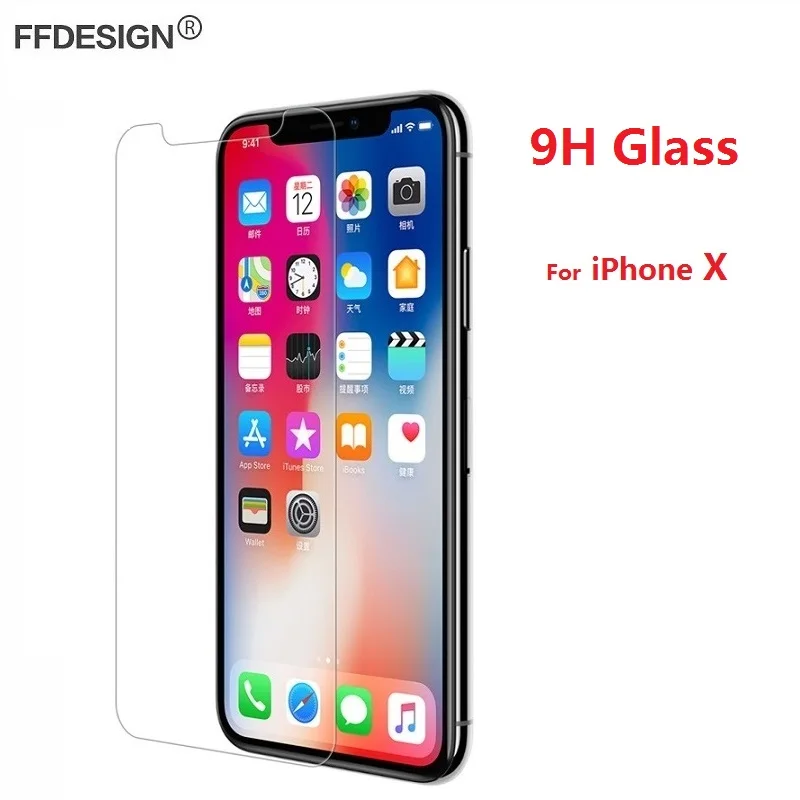 Защитное стекло для iPhone X закаленное на Защита экрана защитная пленка|Защитные
