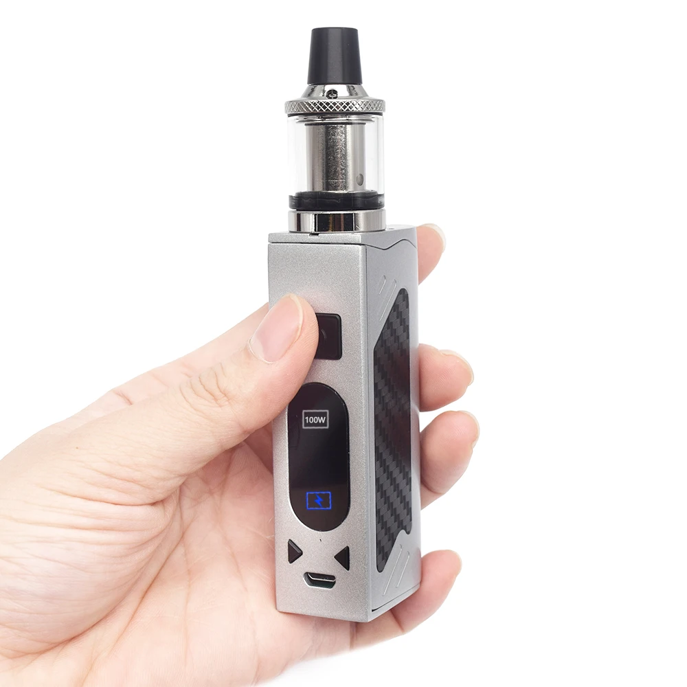 

5PCS Vape Orignal 100W Box Mod Electronic Cigarette Kit LED Screen 2200mah Battery 0.3ohm Tank 3.5ml Vapor E-cigarette Kit