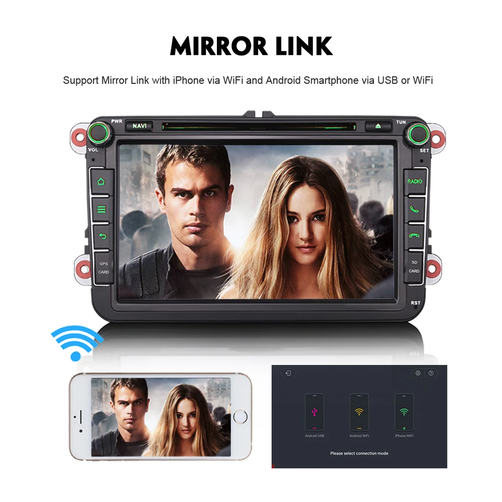 Восьмиядерный 8 &quotAndroid 0 DAB + автомобильный стерео Bluetooth WiFi 4G CD BT Радио SD OBD GPS RDS OPS