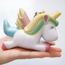 Kawaii, мягкие игрушки для детей, единорог, забавная антистрессовая игрушка, милый мультфильм, медленно поднимающийся, мягкие игрушки, детский подарок