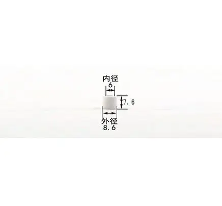 Устойчивая к высоким температурам фарфоровая трубка ID6 * OD8.7 H4.7/изоляционная
