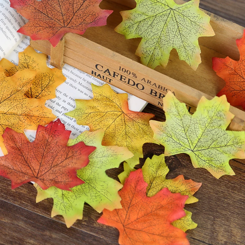 5 шт./Лот кленовые листья из искусственного шелка|Аксессуары для фотостудии| |