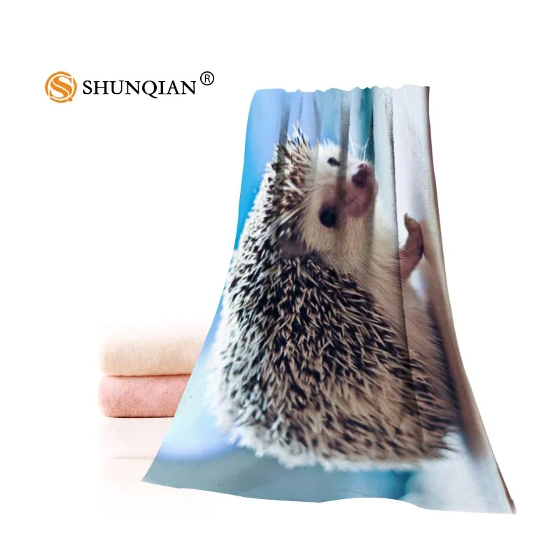 

Custom hedgehog Towels Microfiber Fabric Popular Face Towel/Bath Towel Size 35x75cm, 70x140cm Print your picture