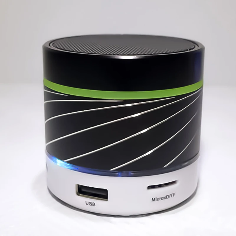 S07U светодио дный свет Портативный Беспроводной Mini Bluetooth Динамик сабвуфер металла