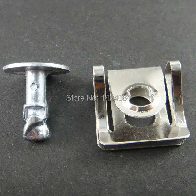 

20x (10 set 2x a set) Under Engine Cover Undertray Fitting Clip Kit Screw Metal Set for Audi for VW Skoda 8D0805121