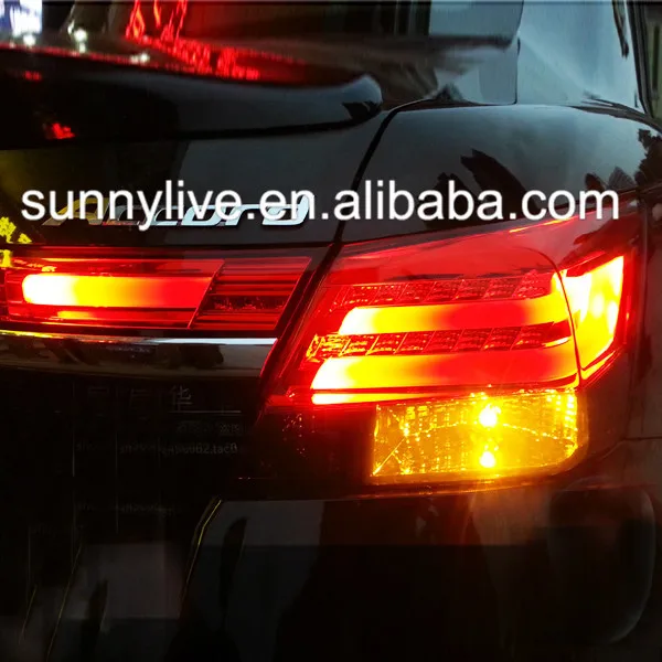Для HONDA Accord светодиодный задсветильник для BMW стиль красный черный цвет 2008-2012 год