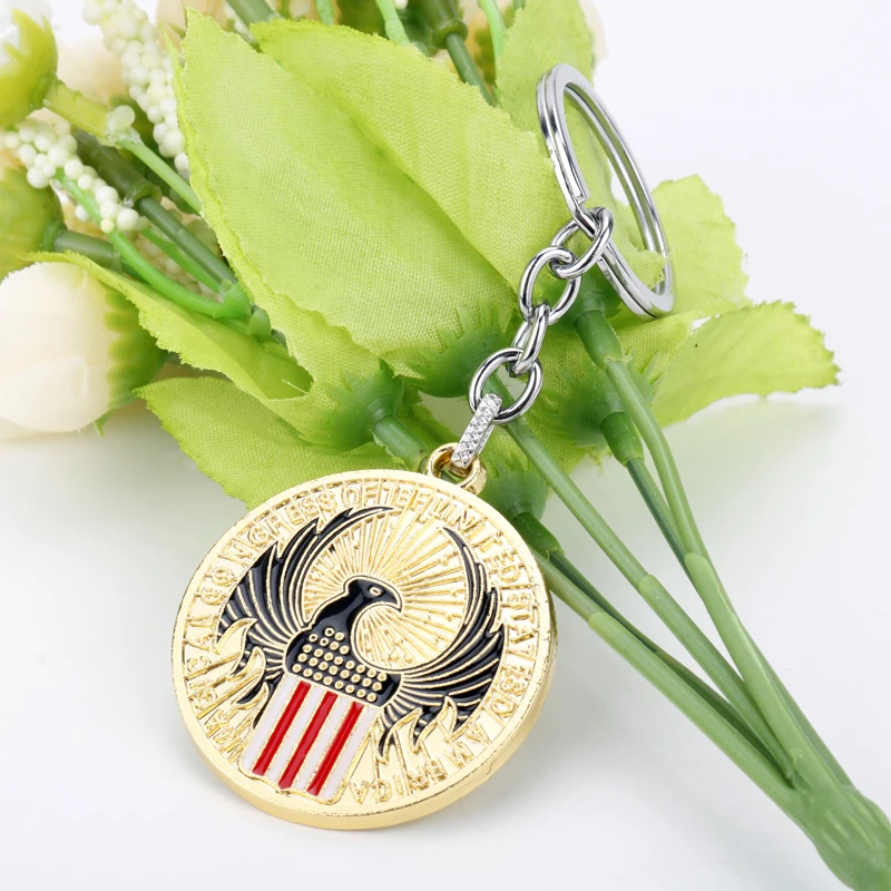 dongsheng Movie Fantastic Beasts and Where to Find Them Keychain Eagle Pendant Key Ring Holder Chaveiro Chain for Mens Car-5 | Украшения и