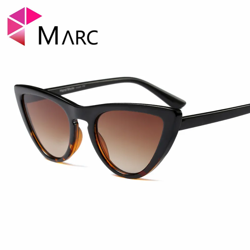 Женские солнцезащитные очки белые классические брендовые пластиковые черные