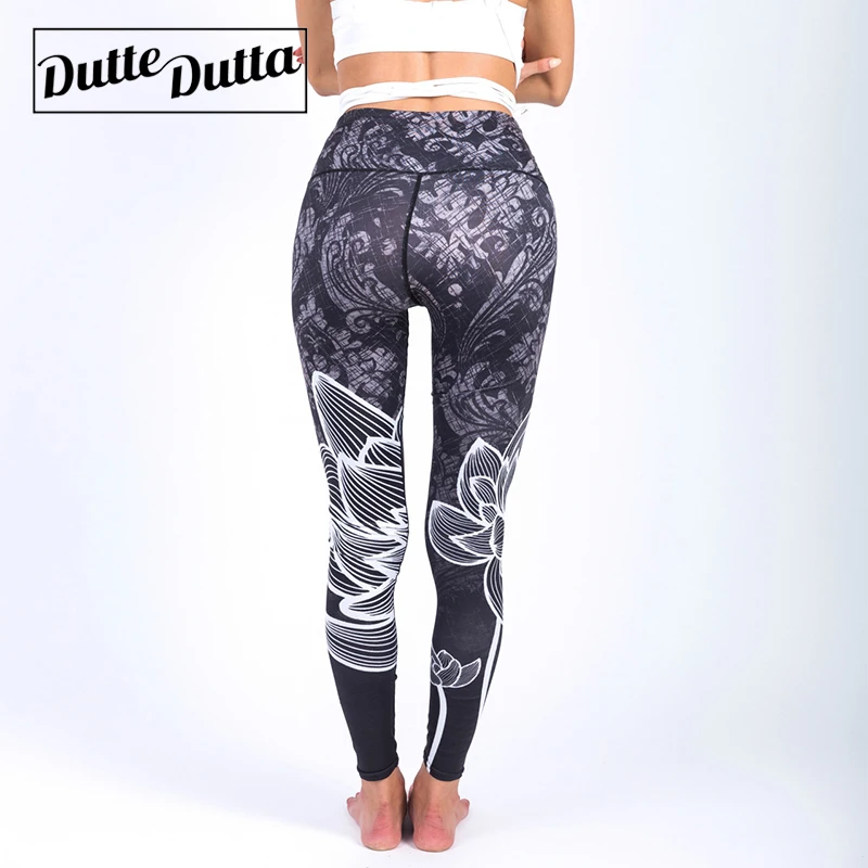Women's Print Sportswear Woman Gym Sports Wear For Fitness Leggings Tights Leggins Sport Women Floral Female Yoga Pants Leggin | Спорт и