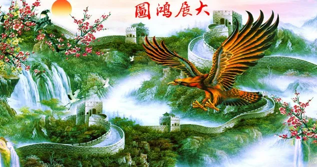 Рукоделие Великая стена декорации Летающий орел для вышивки DIY Набор крестиков