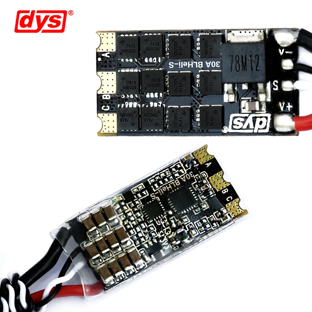 4 шт./лот оригинальный DYS ESC XSD 30A V2 3-5S BLHeli_S поддерживает Dshot600 Dshot300 для FPV