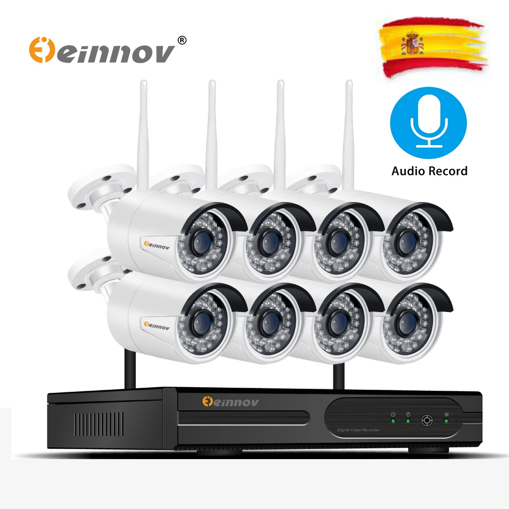 Einnov Беспроводная камера для домашней безопасности ip видеонаблюдения 1080 P Wifi CCTV