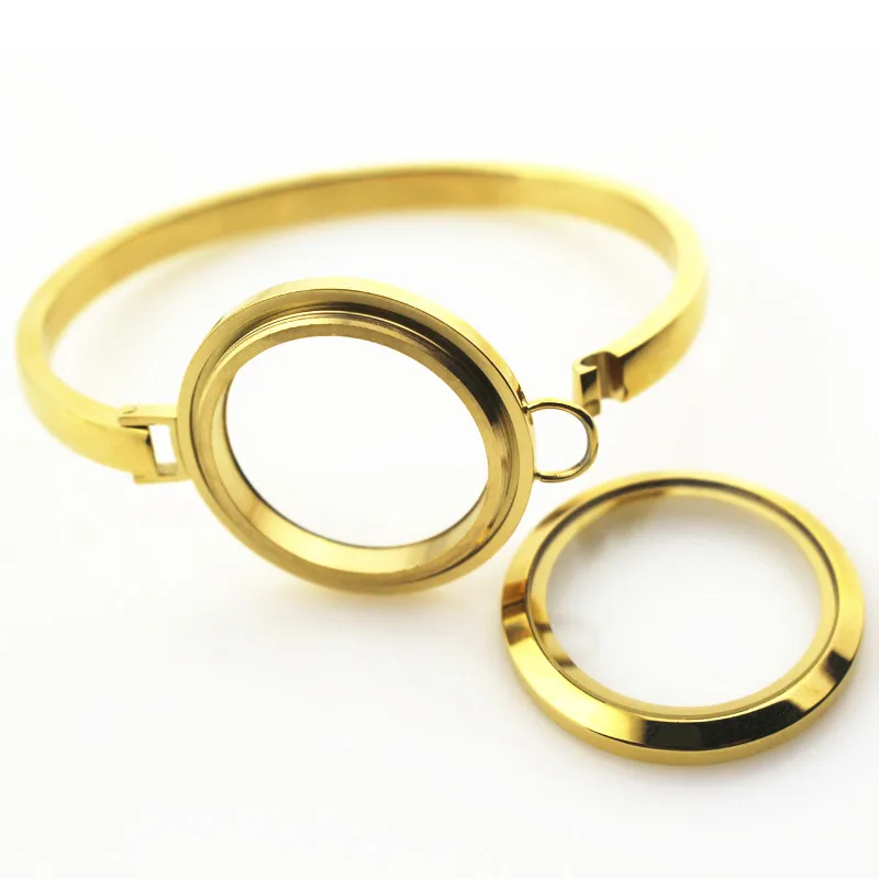 3 шт./лот круглый Нержавеющая сталь плавающие медальон прелести браслет золото