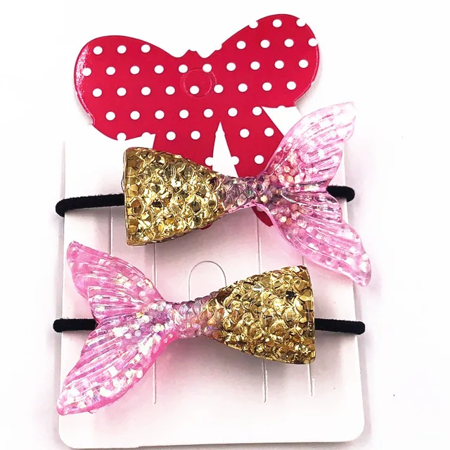 2 шт. блестящий хвост русалки звезда принцесса головной убор BB девушки аксессуары