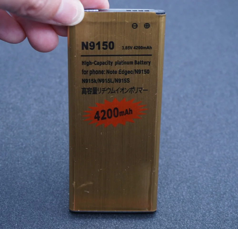 LehonS 4200 мАч Золотой Сменный аккумулятор для Samsung Galaxy Note Edge N9150 N915 N915F N915A N915T